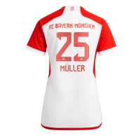 Koszulka piłkarska Bayern Munich Thomas Muller #25 Strój Domowy dla kobiety 2023-24 tanio Krótki Rękaw